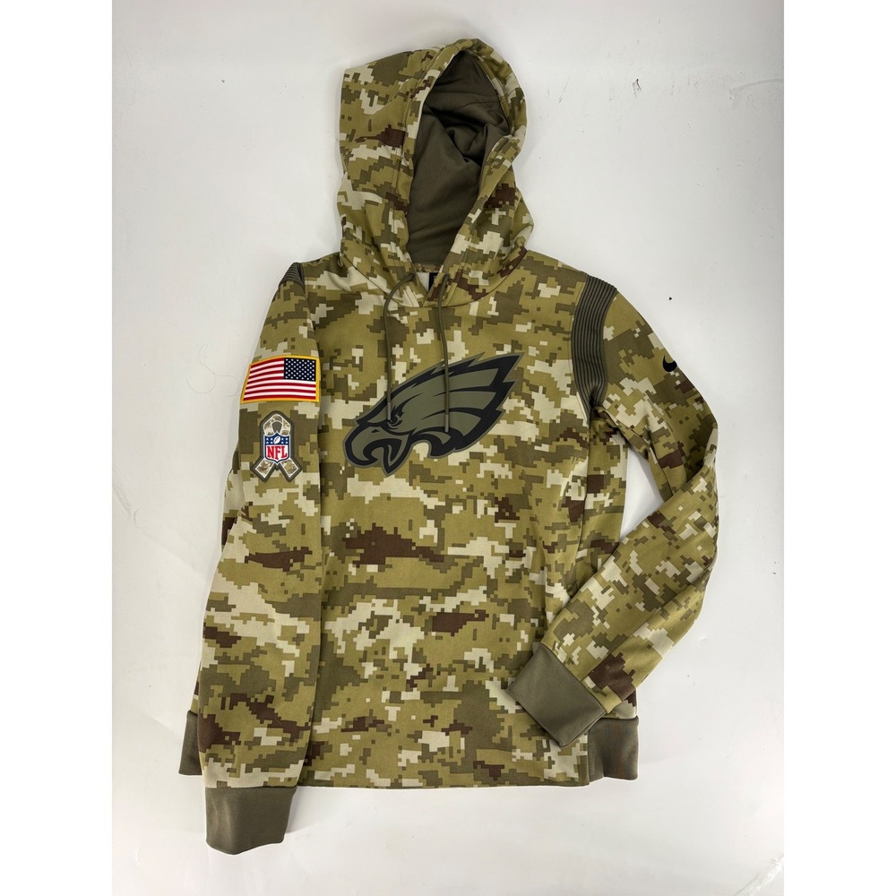 Nike Philadelphia Eagles NFL Salute to Service Digital Camo Hoodie Mens Medium